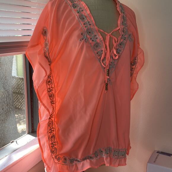 Spiaggia Dolce Coral Cover Up - Picture 3 of 8